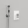 Гигиенический душ со смесителем WasserKRAFT Aller A010657WHITE Хром латунь на стену