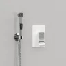 Гигиенический душ со смесителем WasserKRAFT Aller A010657WHITE Хром латунь на стену