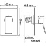 Гигиенический душ со смесителем WasserKRAFT Aller A010657WHITE Хром латунь на стену