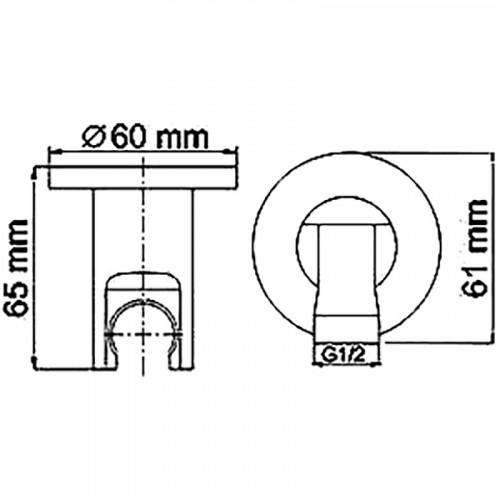 Гигиенический душ со смесителем WasserKRAFT Aller A010657WHITE Хром латунь на стену