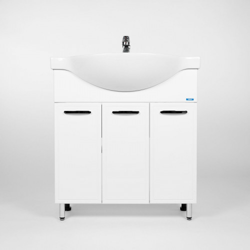 Тумба под раковину VIANT Милан 80 VMIL80ER-T3ST Белая МДФ / ЛДСП