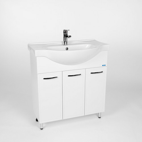 Тумба под раковину VIANT Милан 80 VMIL80ER-T3ST Белая МДФ / ЛДСП