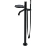 Смеситель для ванны Boheme Stick 129-BB Черный матовый латунь на пол