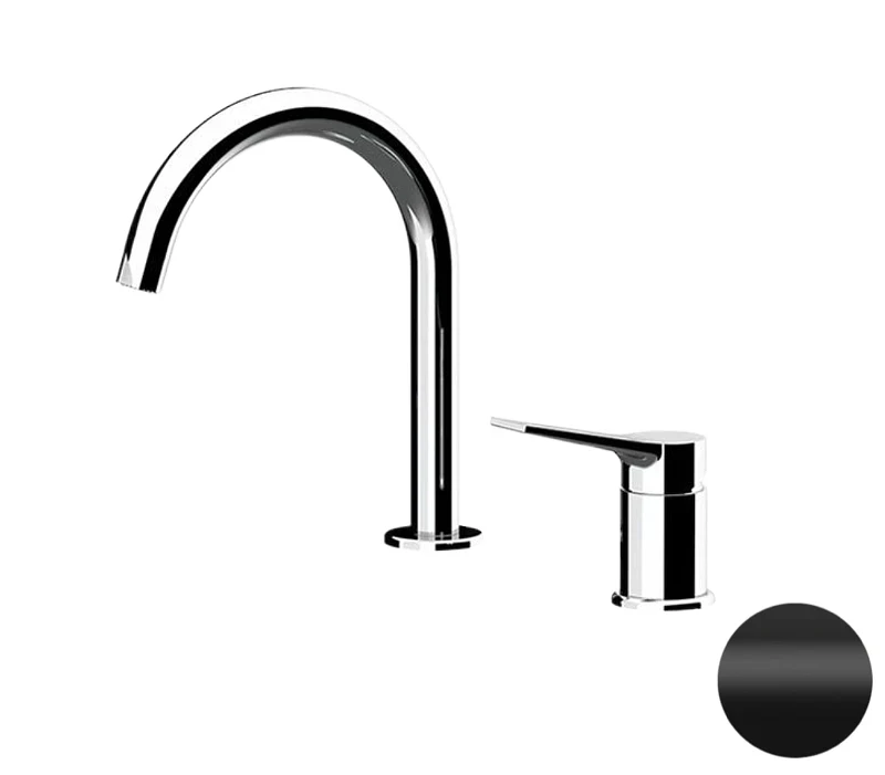 Смеситель для раковины Remer Slash Dot SL57NO цвет Черный матовый