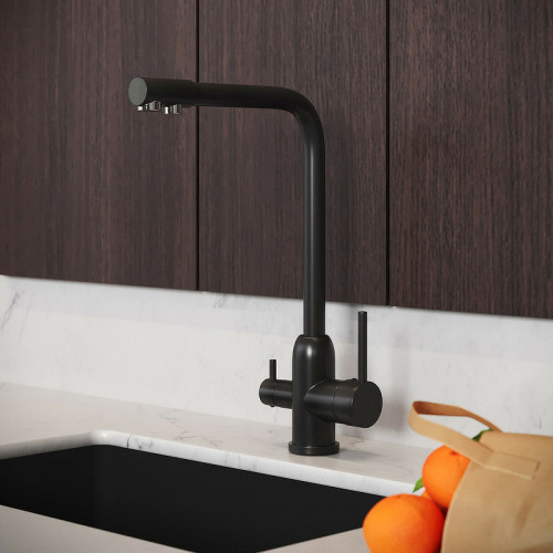 Смеситель для кухни Aringa Гранде AR02016BL Черный латунь
