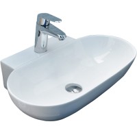 Раковина-чаша CeramaLux 56 9234 Белая фаянс накладная
