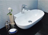 Раковина-чаша CeramaLux 56 9234 Белая фаянс накладная
