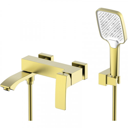 Смеситель для ванны Raglo R01.30.03 Золото матовое латунь на стену