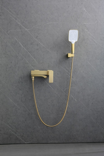 Смеситель для ванны Raglo R01.30.03 Золото матовое латунь на стену