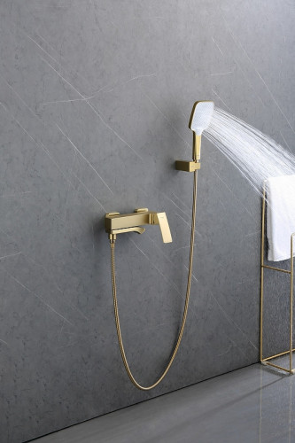 Смеситель для ванны Raglo R01.30.03 Золото матовое латунь на стену