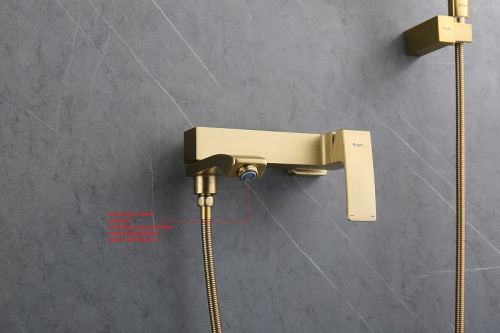 Смеситель для ванны Raglo R01.30.03 Золото матовое латунь на стену