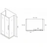 Душевой уголок Abber Schwarzer Diamant 130x75 AG30130BH-S75B-S75B профиль Черный стекло прозрачное