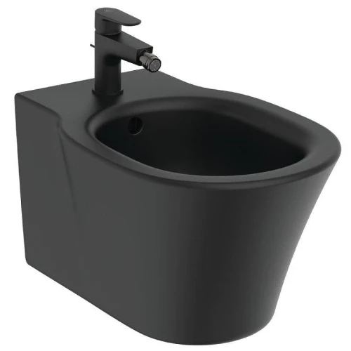 Биде Ideal Standard Connect Air E0266V3 подвесное цвет Silk Black / Черный шелк