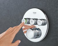 Смеситель для душа Grohe Grohtherm SmartControl 29121000 с термостатом Хром латунь встраиваемый