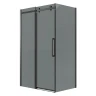 Душевой уголок Grossman Classic 160x70 120.K33.04.1670.21.10 профиль Черный матовый стекло тонированное