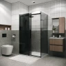 Душевой уголок Grossman Classic 160x70 120.K33.04.1670.21.10 профиль Черный матовый стекло тонированное
