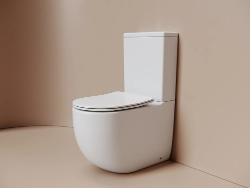 Унитаз-компакт Ceramicanova Метрополь (Metropol) CN4001TMW цвет Белый матовый с бачком и сиденьем Микролифт
