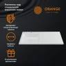 Раковина Orange 120 L ST-120RAL с местом под стиральную машину Белая искусственный камень (литьевой мрамор) полувстраиваемая, с местом под стиральную машину