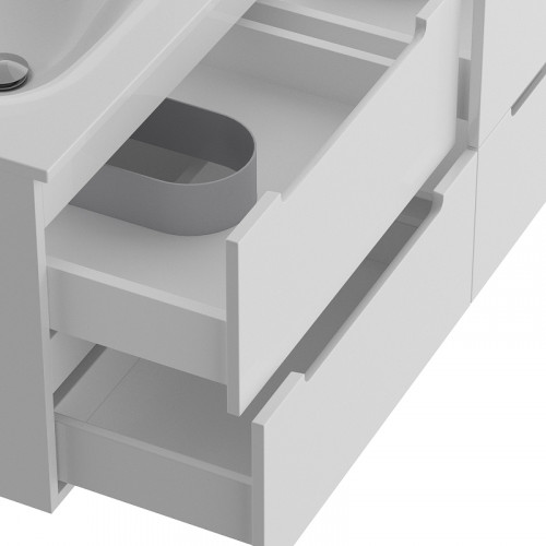 Тумба под раковину BelBagno Etna 120 ETNA-1200-4C-SO-2-BL подвесная Bianco Lucido МДФ / ЛДСП