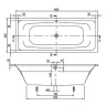 Акриловая ванна Villeroy&Boch Avento 180x80 UBA180AVN2V-01 цвет Белый