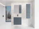 Тумба под раковину Style Line Стокгольм 70 ЛС-00002312 подвесная Графит софт МДФ / ЛДСП