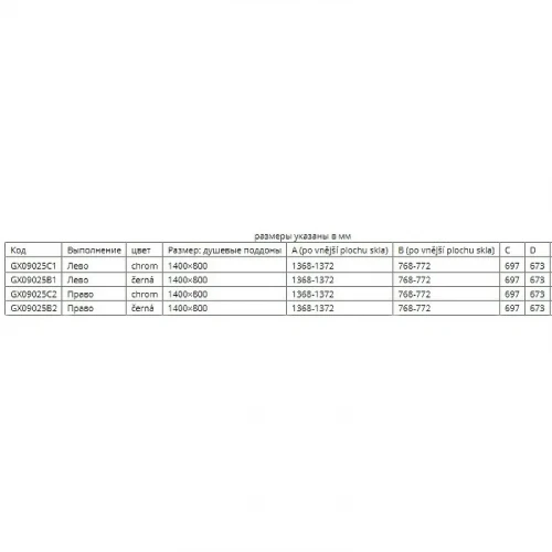 Душевой уголок Riho SZ Scandic NXT Х203 137х77 L G001071120 (GX09025C1) профиль Хром стекло прозрачное