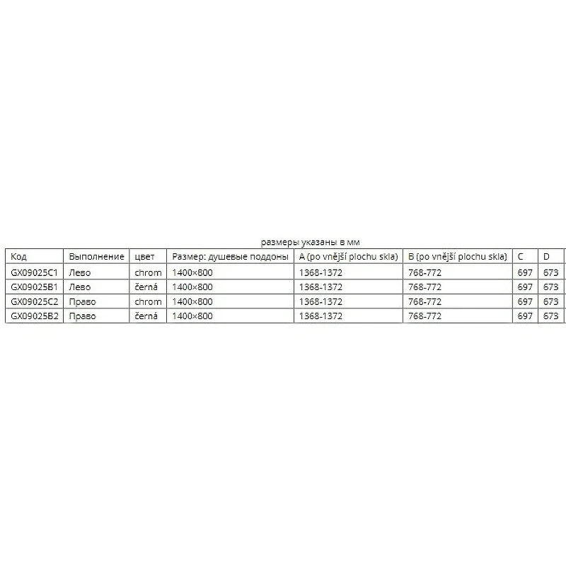 Душевой уголок Riho SZ Scandic NXT Х203 137х77 L G001071120 (GX09025C1) профиль Хром стекло прозрачное