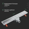 Душевой трап EWRIKA 8600460 цвет Хром