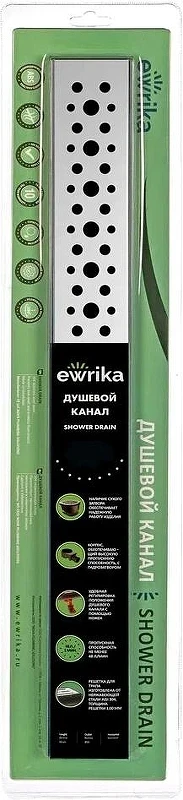 Душевой трап EWRIKA 8600460 цвет Хром