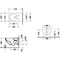 Унитаз Duravit Architec 2572092000 подвесной без сиденья
