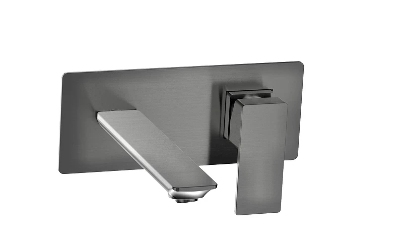 Смеситель для раковины AQUAme Savona AQM6815GM цвет Оружейная сталь