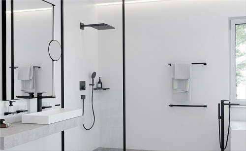 Полотенцедержатель Hansgrohe AddStoris 41747670 Черный матовый