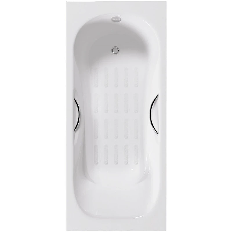 Чугунная ванна Delice Malibu 170x70 DLR230608R-AS с отверстиями под ручки с антискользящим покрытием