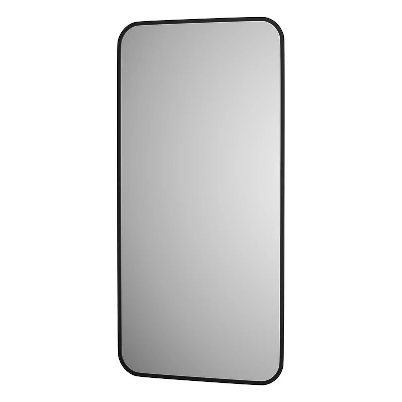 Зеркало Defesto Aura 50х100 DF 2965 с подсветкой 28W-4500K/Без выключателя/Нейтральный белый свет/Черная рама