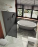 Душевая перегородка Maybah Glass MGD-699-2ш 790х1950 в широком профиле Бронза стекло графитовое матовое