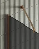 Душевая перегородка Maybah Glass MGD-699-2ш 790х1950 в широком профиле Бронза стекло графитовое матовое