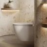 Унитаз Azario Adagio AZ-5177T-WHT подвесной цвет Белый с сиденьем Микролифт