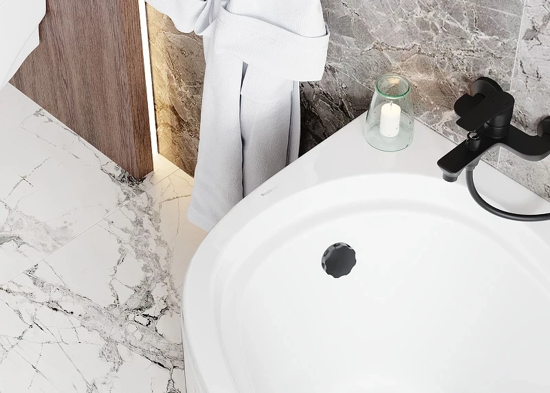 Акриловая ванна Vagnerplast Selena 147x100 R VPBA141SEL3PE-04 без гидромассажа