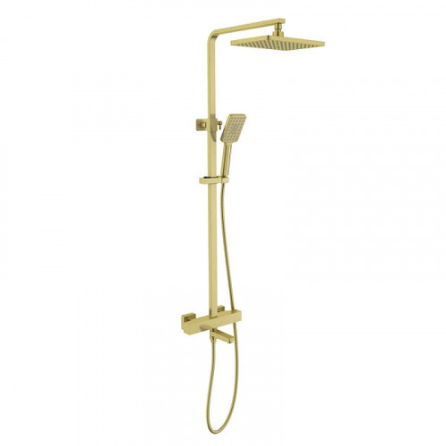 Душевая система Timo Tetra-thermo SX-0169/17 с термостатом Золото матовое латунь на стену