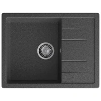 Кухонная мойка GranFest Quadro Q-650L графит цвет Графит
