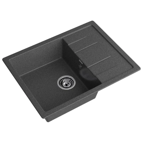 Кухонная мойка GranFest Quadro Q-650L графит цвет Графит