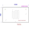 Зеркало Aqwella Vision 120 VIS0212AH с подсветкой и подогревом с бесконтактным выключателем стекло
