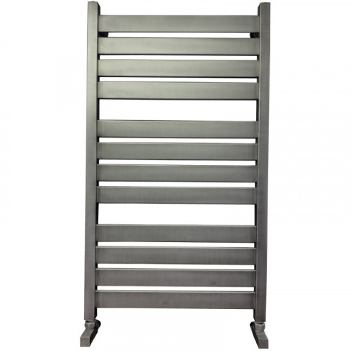 Водяной полотенцесушитель Ника Modern ЛМ 7 100x50 Matt Antique Silver Матовый хром нержавеющая сталь
