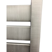 Водяной полотенцесушитель Ника Modern ЛМ 7 100x50 Matt Antique Silver Матовый хром нержавеющая сталь