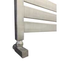 Водяной полотенцесушитель Ника Modern ЛМ 7 100x50 Matt Antique Silver Матовый хром нержавеющая сталь