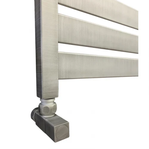 Водяной полотенцесушитель Ника Modern ЛМ 7 100x50 Matt Antique Silver Матовый хром нержавеющая сталь