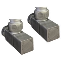 Водяной полотенцесушитель Ника Modern ЛМ 7 100x50 Matt Antique Silver Матовый хром нержавеющая сталь