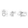 Комплект унитаза с инсталляцией Roca Victoria Pack Rimless 893105010 с сиденьем Микролифт без клавиши смыва