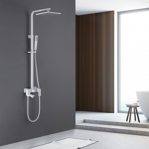 Душевая система Abber Daheim AF8216WL цвет Белая матовая