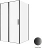 Душевой уголок Allen Brau Priority 120x90 3.31009.BBA+3.31018.BBA цвет профиля Черный браш стекло прозрачное